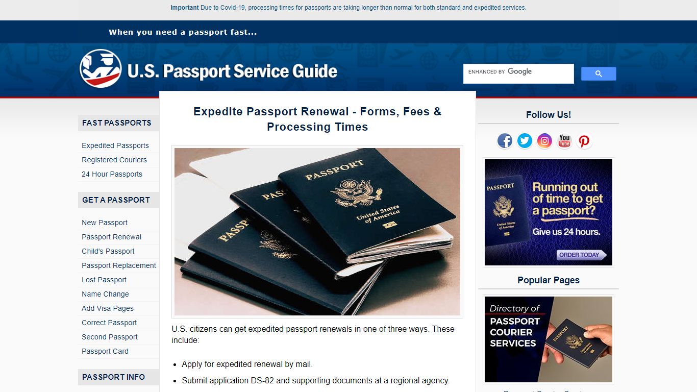 Expedite Passport Renewal | Form, Fees & Times to Renew a US Passport
