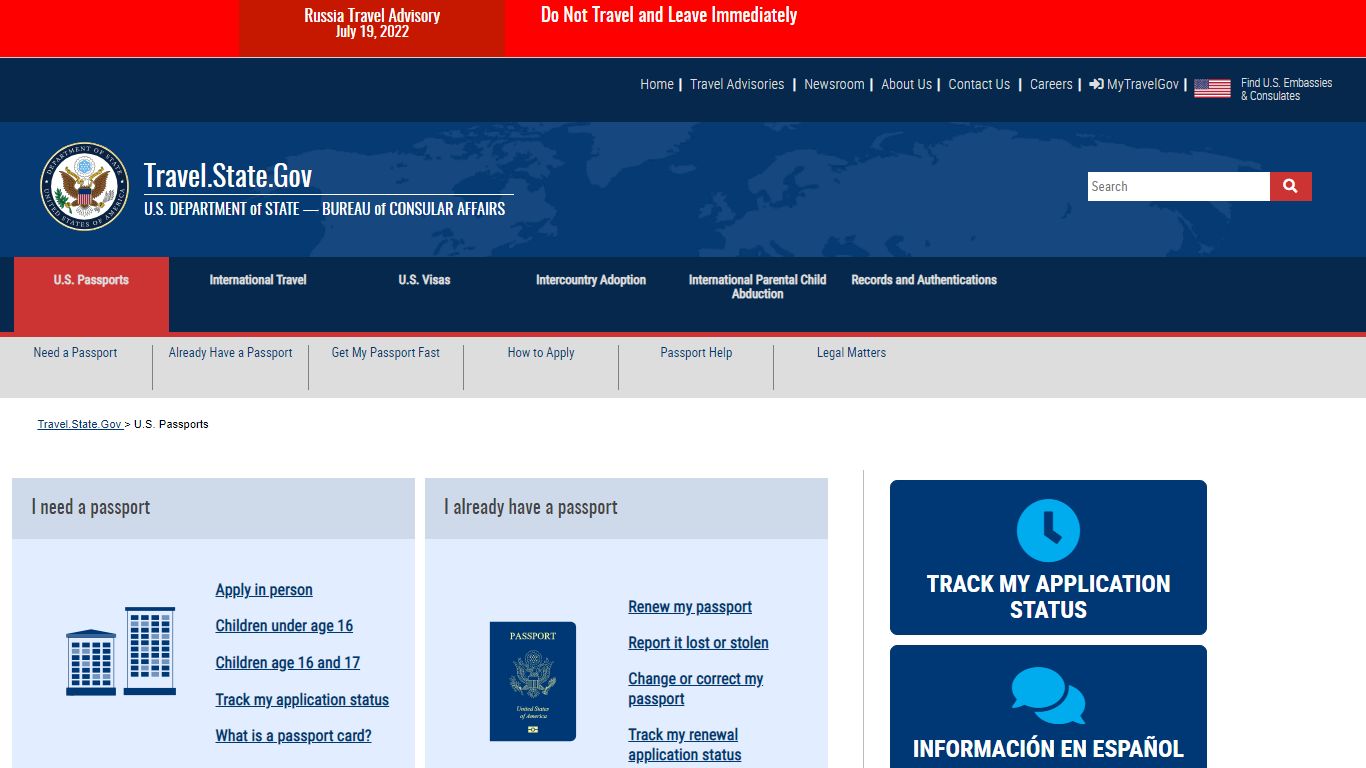 U.S. Passports - United States Department of State